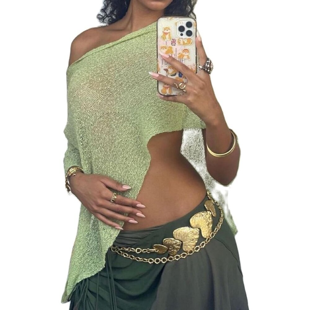 Stylish Green Knit Top